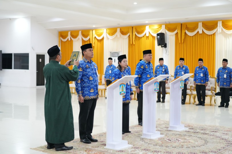 Wali Kota Balikpapan Lantik Tiga Pejabat Baru, Komitmen Tingkatkan Pelayanan Publik
