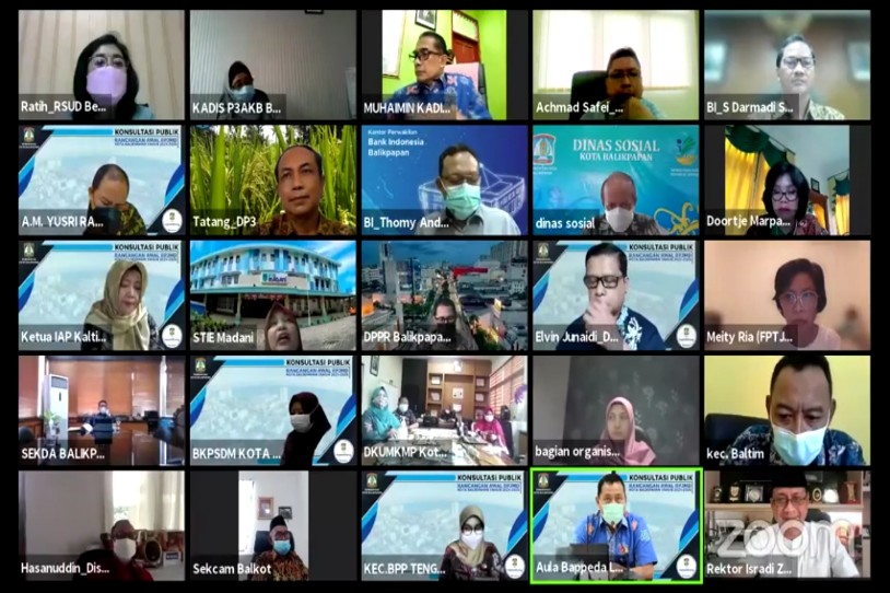 Bappeda Litbang Sampaikan Rancangan Awal RPJMD Kota Balikpapan Tahun 2021-2026 dalam Forum Konsultasi Publik