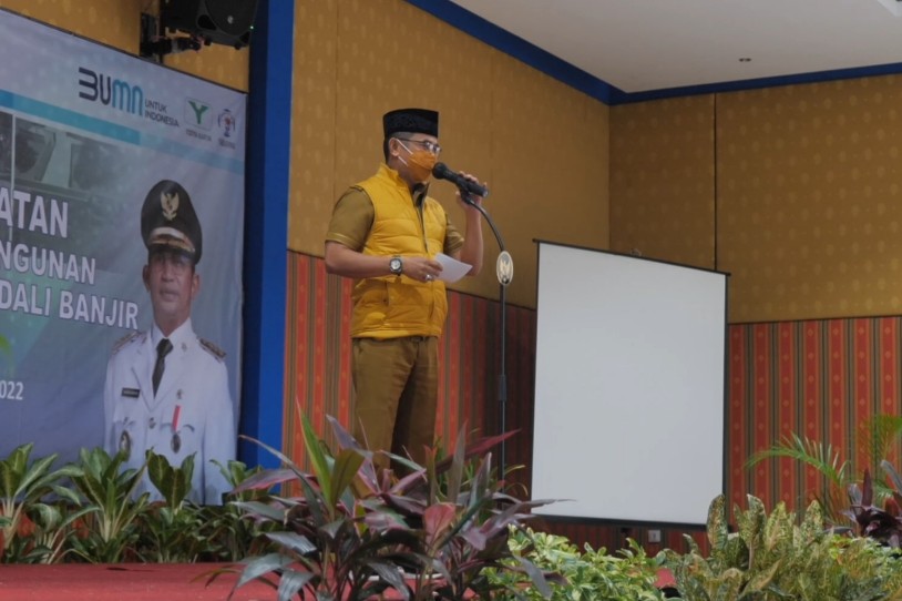 Komitmen Penanganan Banjir, Pemkot Balikpapan Mulai Pengerjaan Bangunan Air Pengendali Banjir DAS Ampal