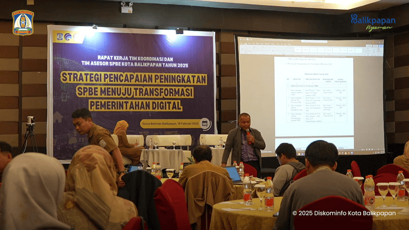 Dorong Peningkatan SPBE dan Transformasi Pemerintahan Digital, Diskominfo Balikpapan Gelar Rapat Kerja SPBE