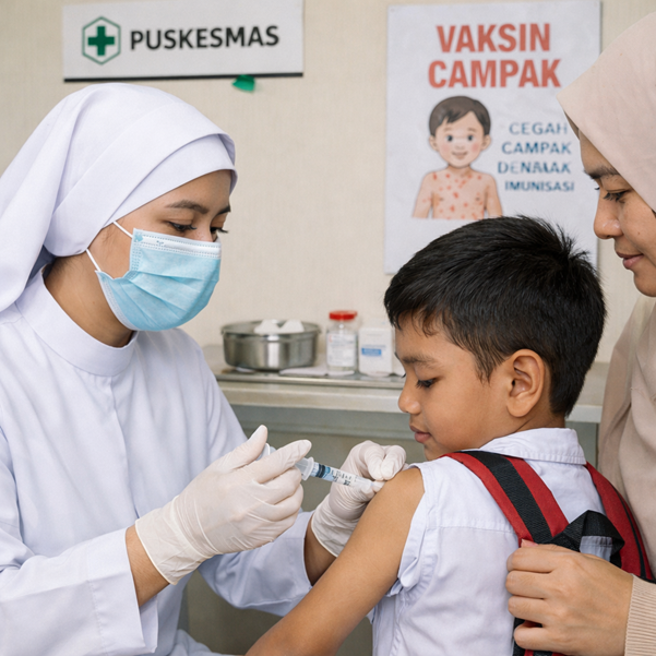 Cegah Penularan Campak, DKK Balikpapan Imbau Masyarakat Segera Vaksinasi